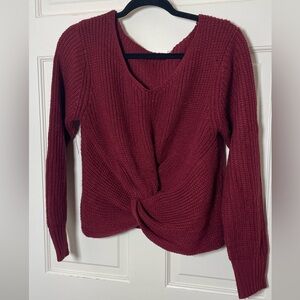 Women's Burgundy Sweater